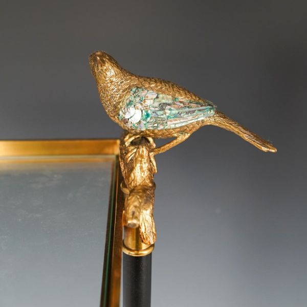 TWEET SEDEF KUŞ  DETAYLI YAN SEHPA