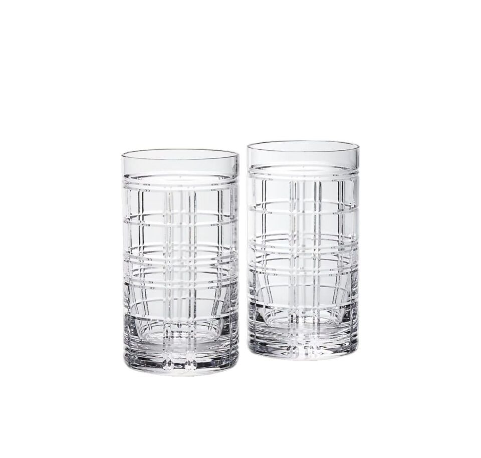 HUDSON PLAID HIGHBALL BARDAK SETİ