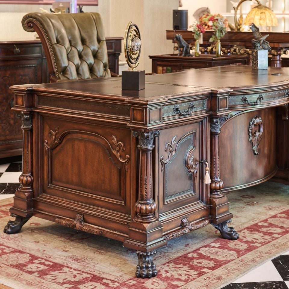 LIBRARY BOOKCASE OFFICE DESK