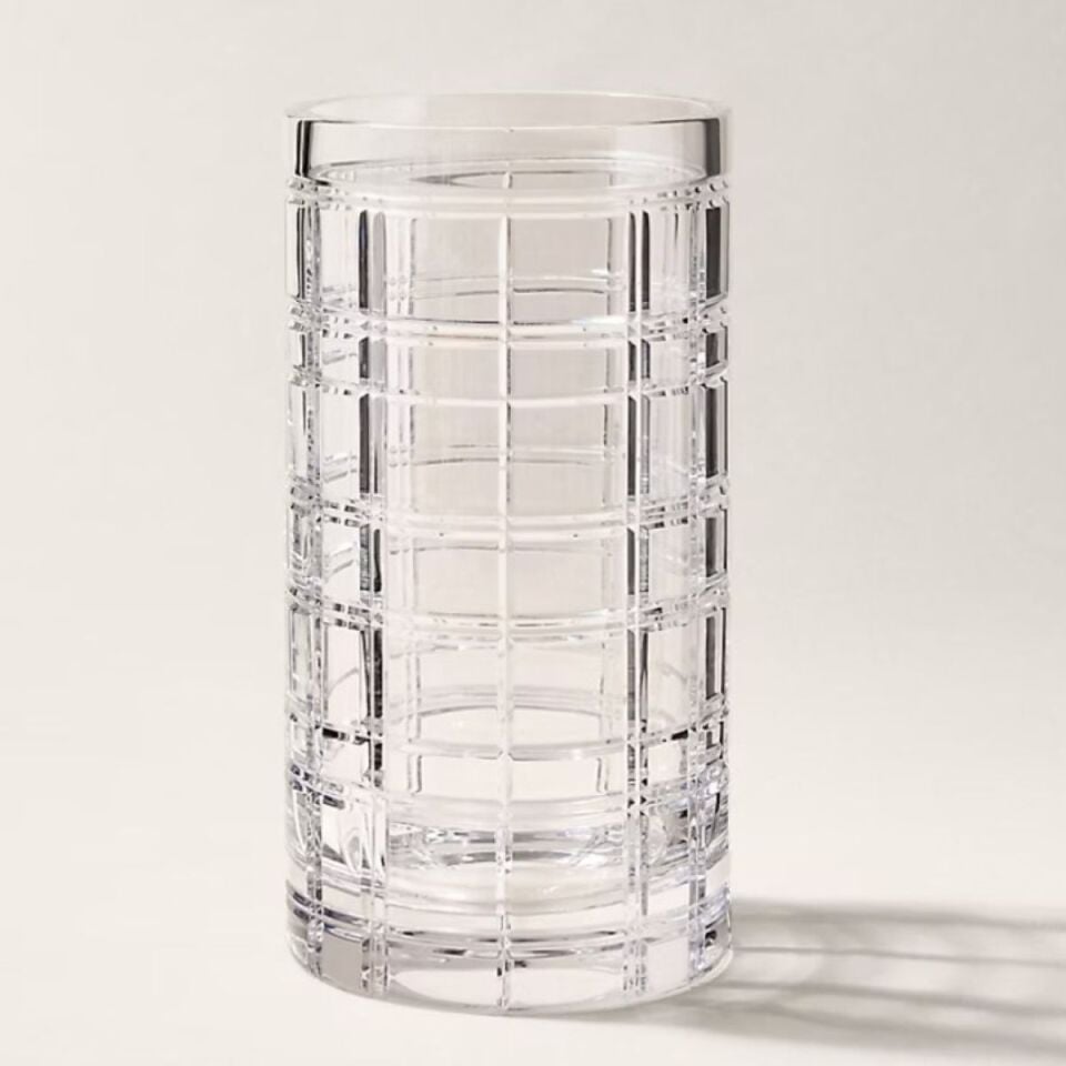 HUDSON PLAID VASE