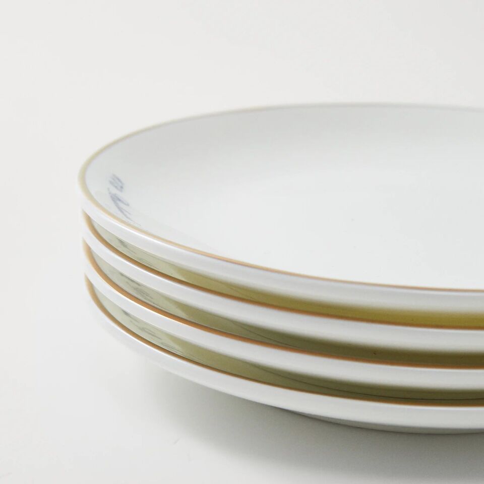 RALPH'S PARIS CANEPE PLATES-SET OF 4