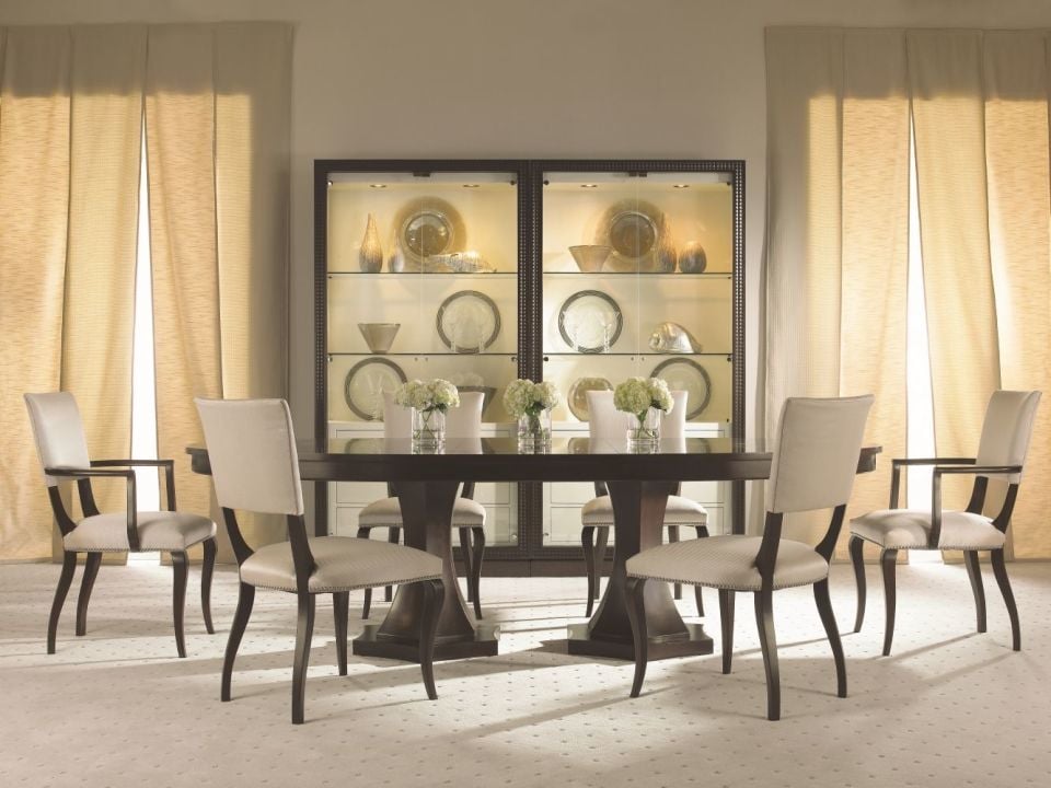 TRIBECA DOUBLE PEDESTAL DINING TABLE