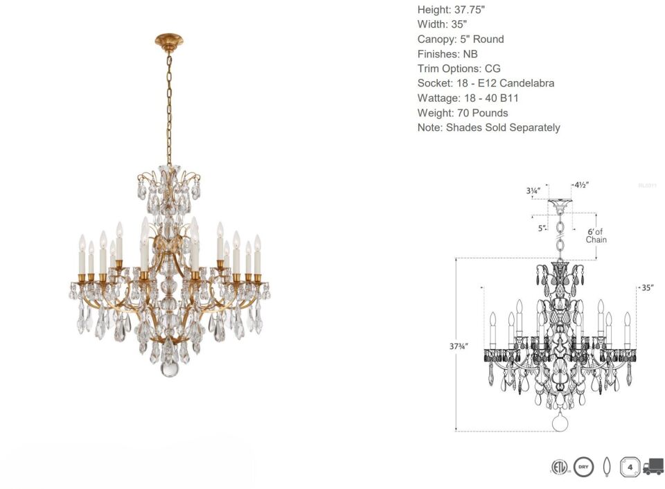 ANTOINETTE AVİZE (M)