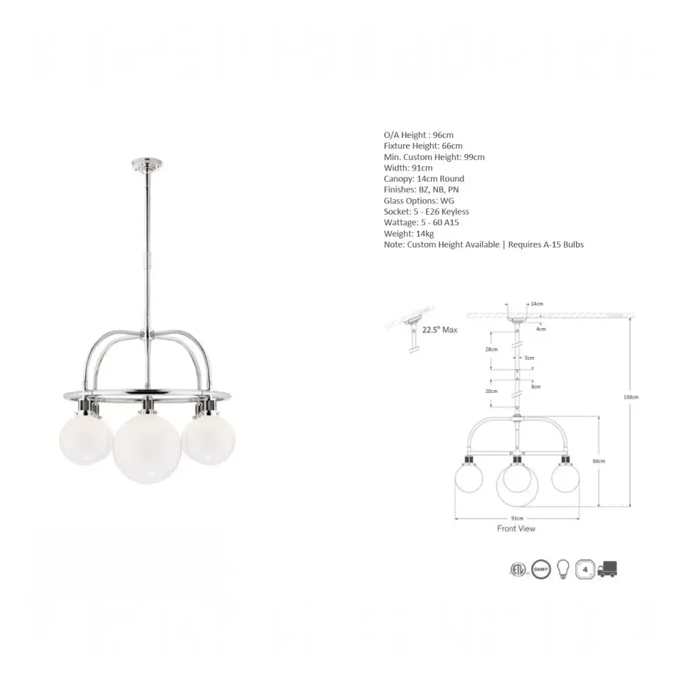 McCARREN SINGLE-TIER AVİZE