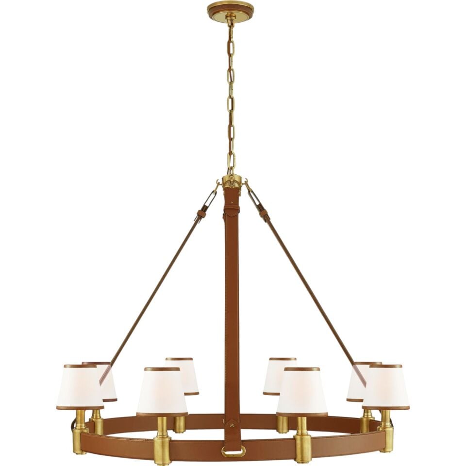 RILEY  RING  DERİ AVİZE (L)