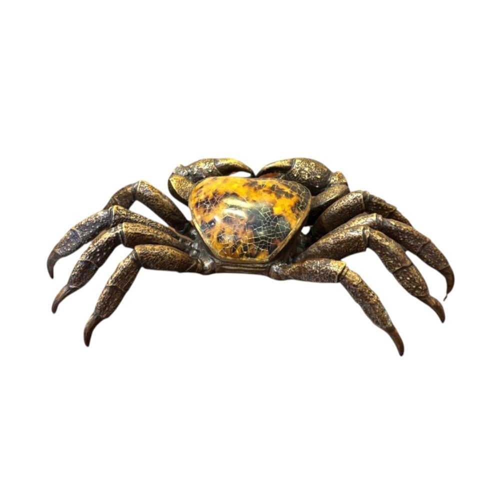BRASS CRAB PAPERWEIGHT