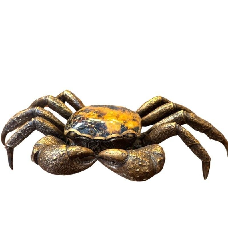 BRASS CRAB PAPERWEIGHT