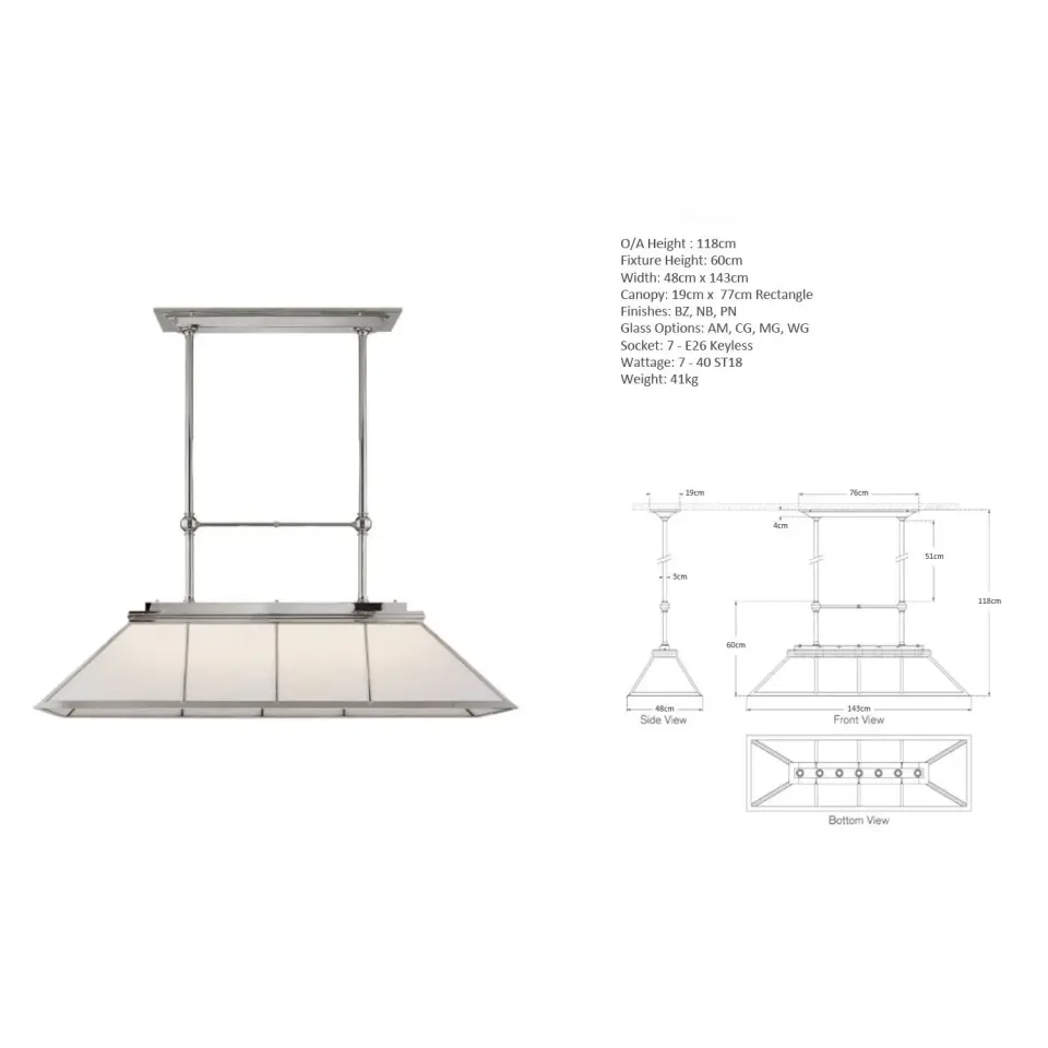 RIVINGTON 10 PANEL AVİZE