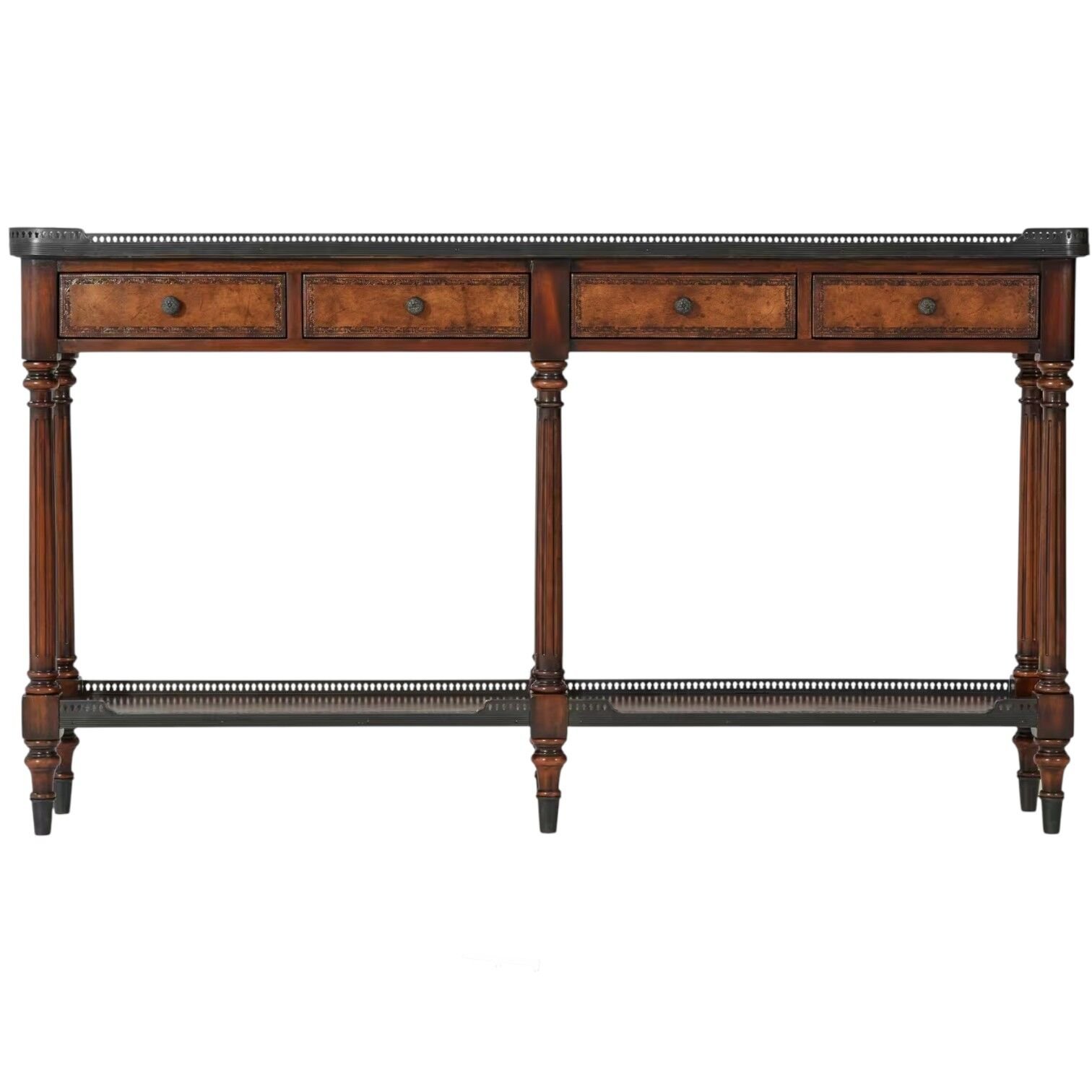 THE LOUIS XVI LEATHER KONSOL