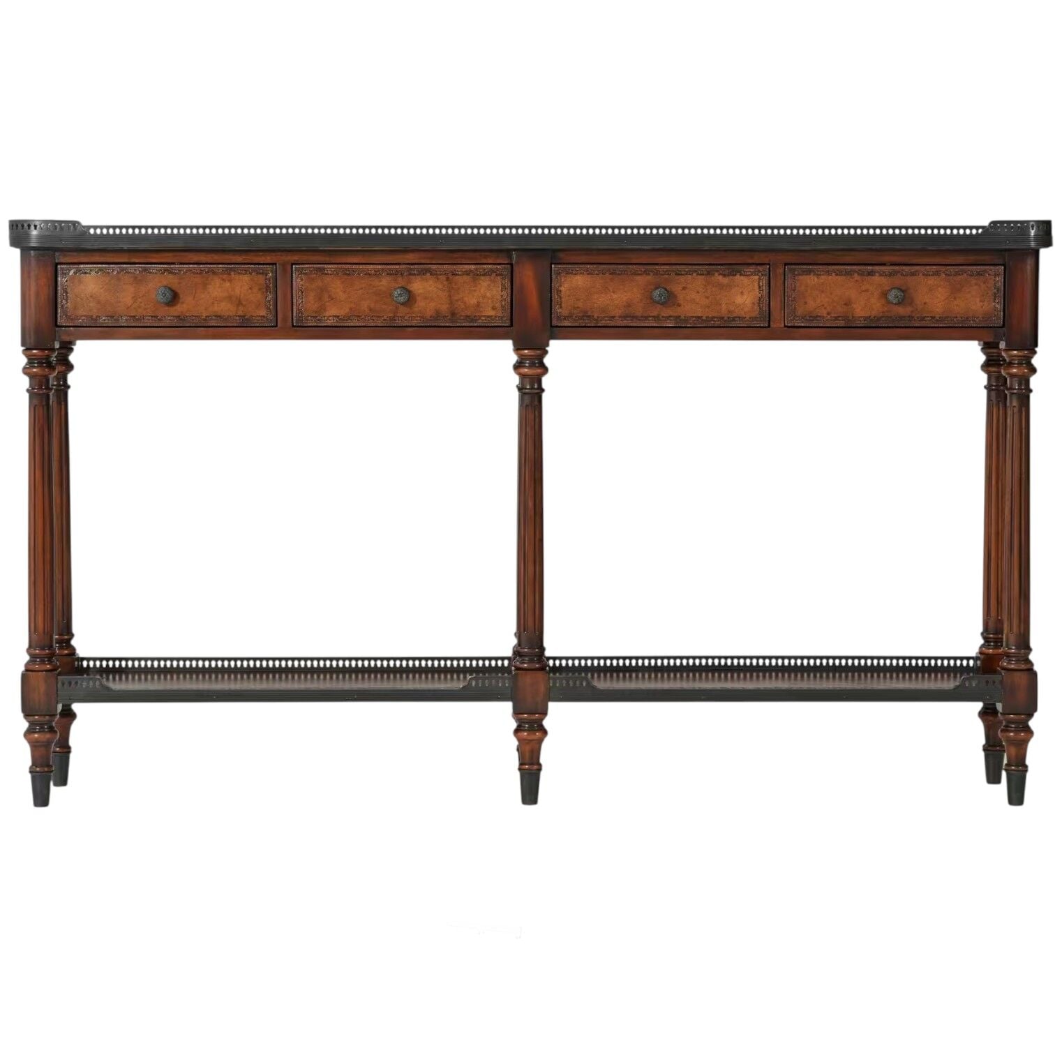 THE LOUIS XVI LEATHER KONSOL