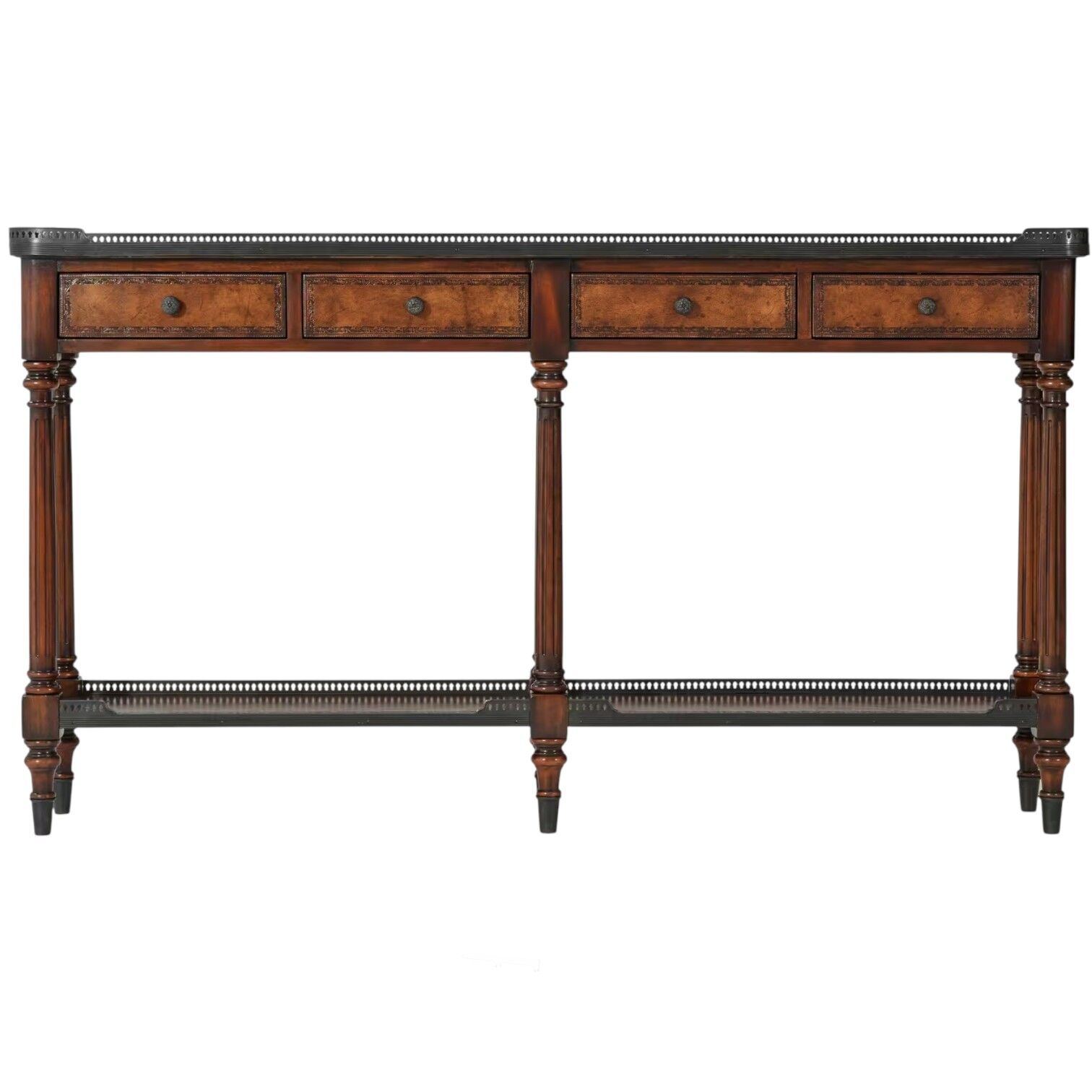 THE LOUIS XVI LEATHER KONSOL