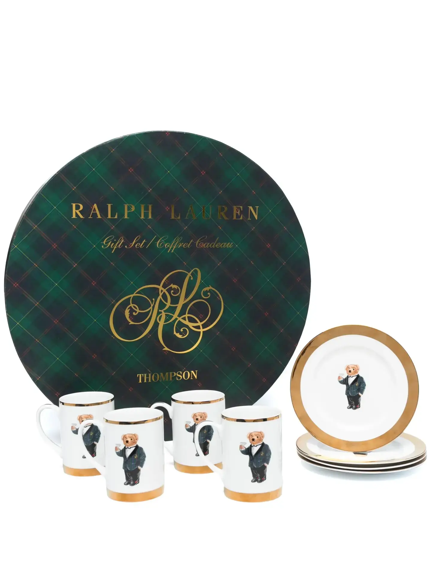 THOMPSON POLO BEAR TABAK & KUPA HEDİYE SETİ