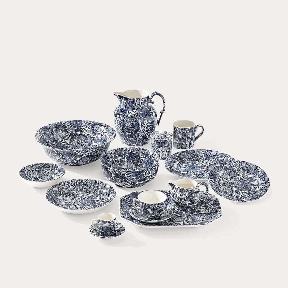 FADED PEONY ETRUSCAN PITCHER