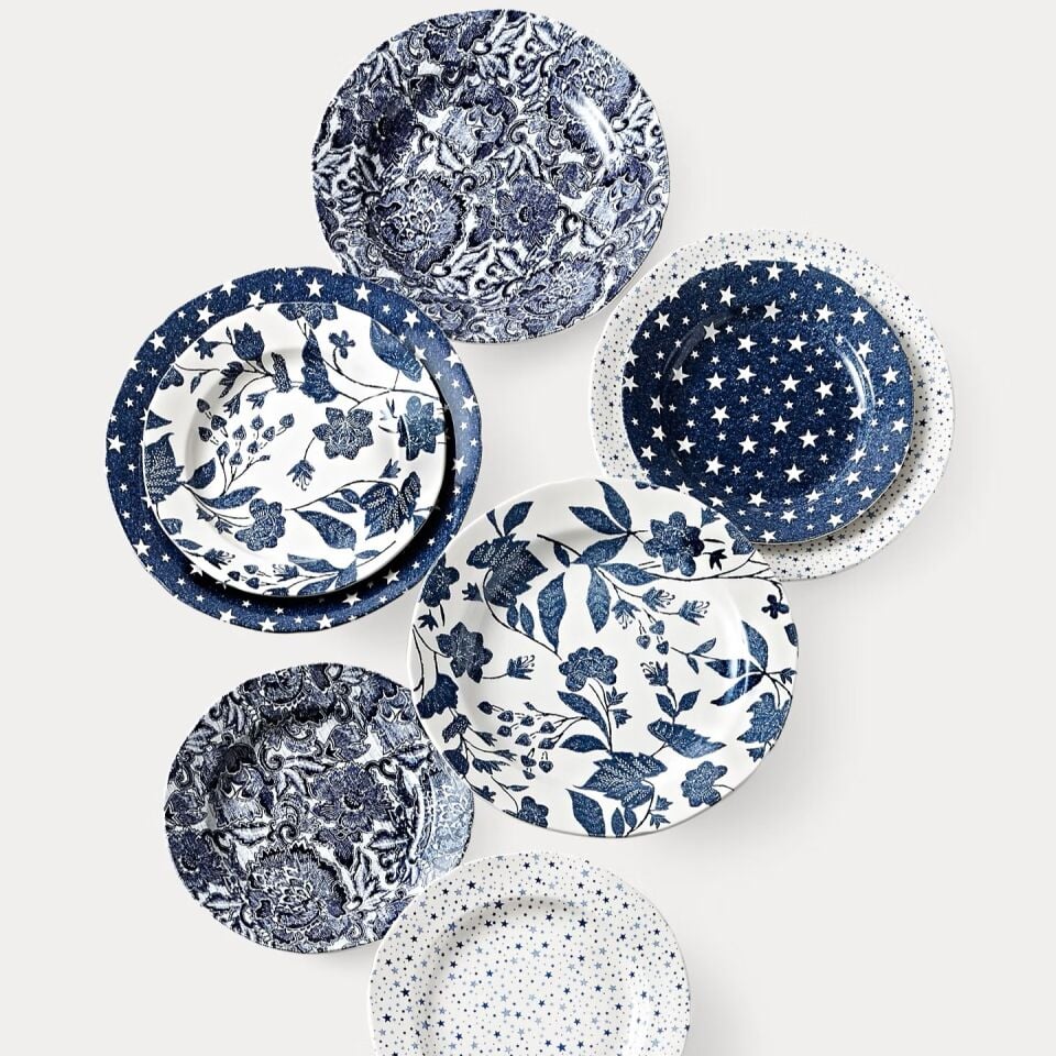 FADED PEONY DINNER PLATE