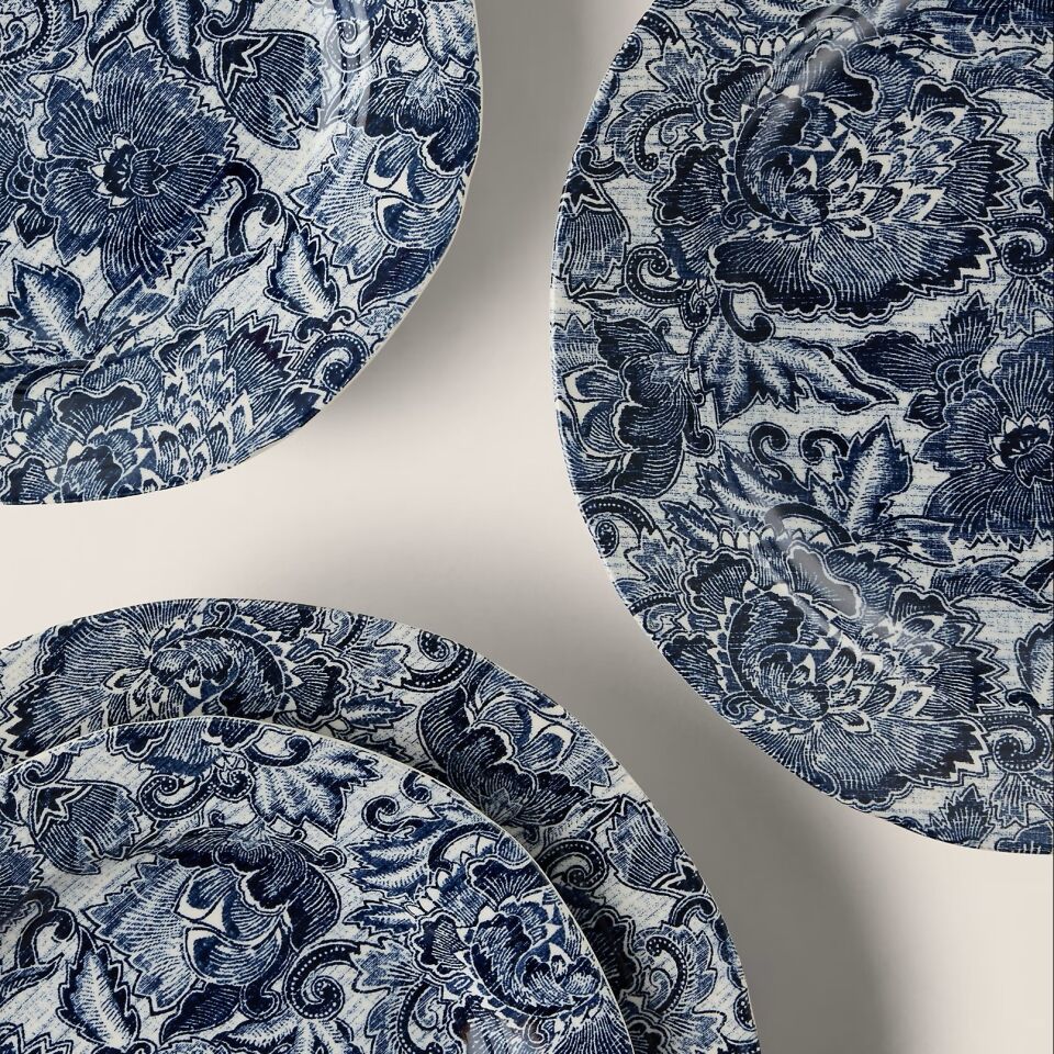 FADED PEONY DINNER PLATE
