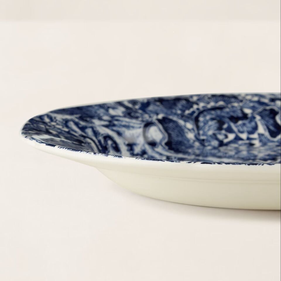 FADED PEONY SALAD PLATE