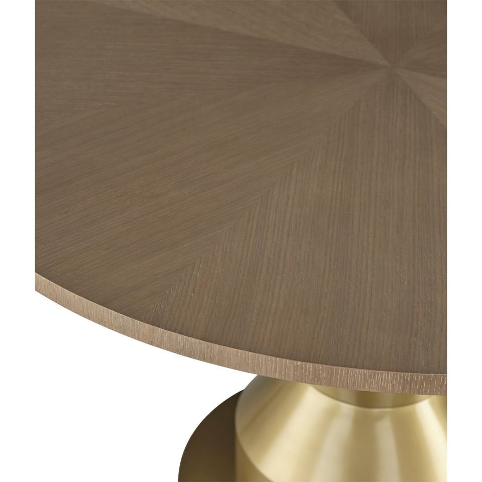 GLASS TOP ARCADE DINING TABLE