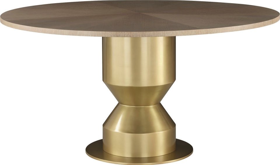 GLASS TOP ARCADE DINING TABLE