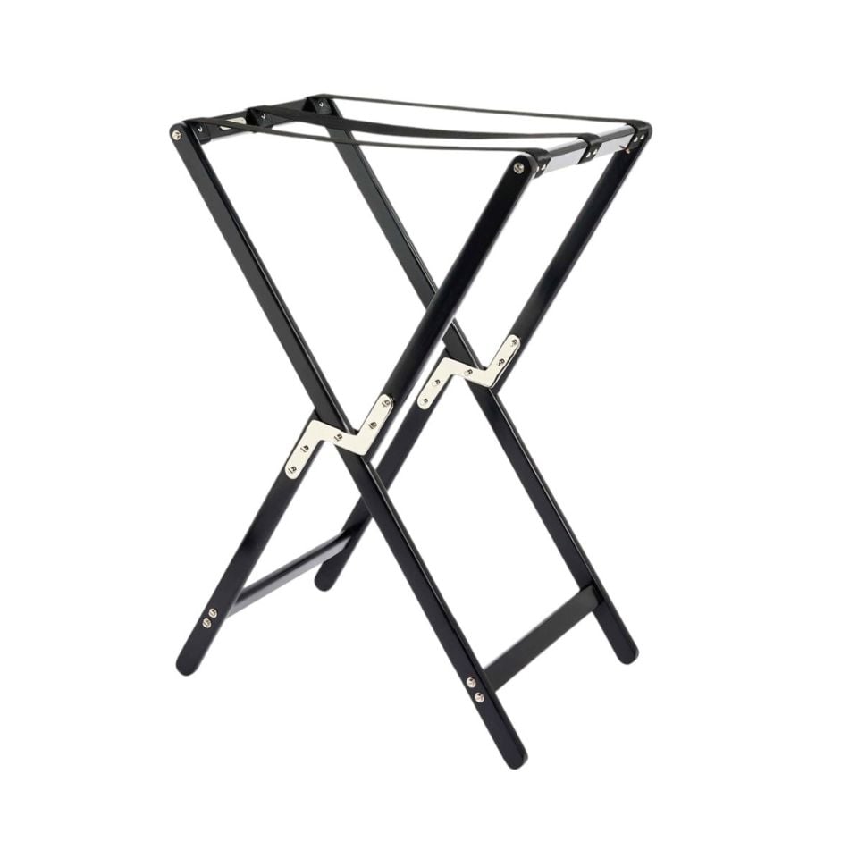 BLACK WOOD GAVIN TRAY STAND