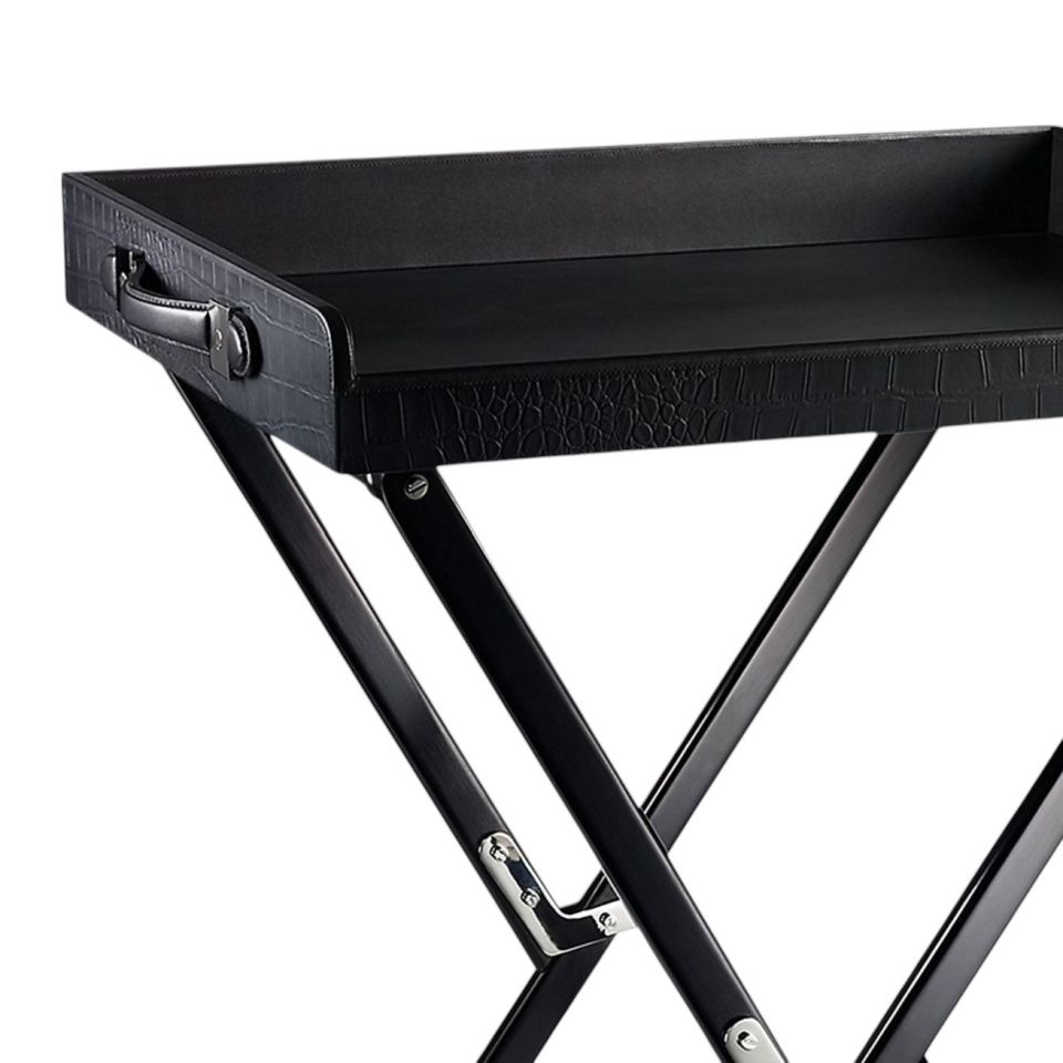 BLACK WOOD GAVIN TEPSİ SEHPA