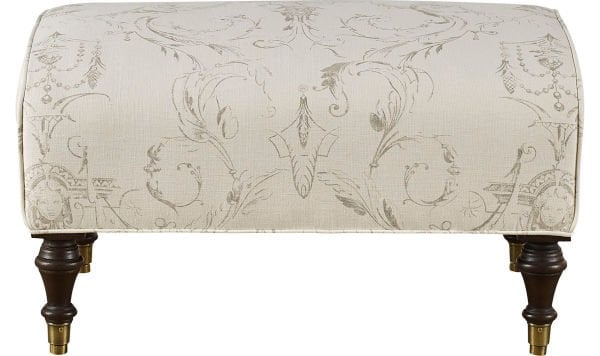 VICTORIAN UPHOLSTERED OTTOMAN