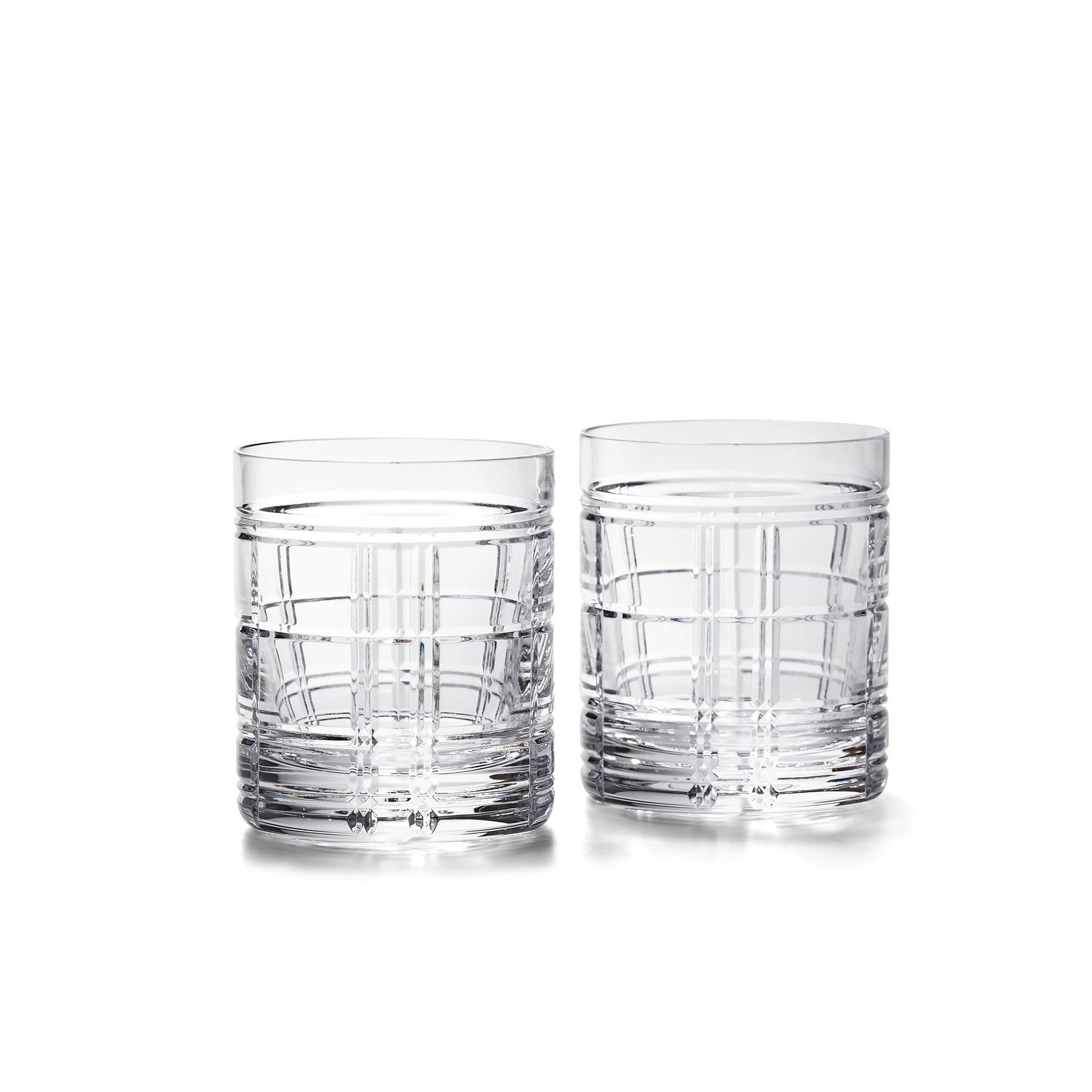 HUDSON PLAID DOUBLE - OLD - FASHIONED GIFT SET