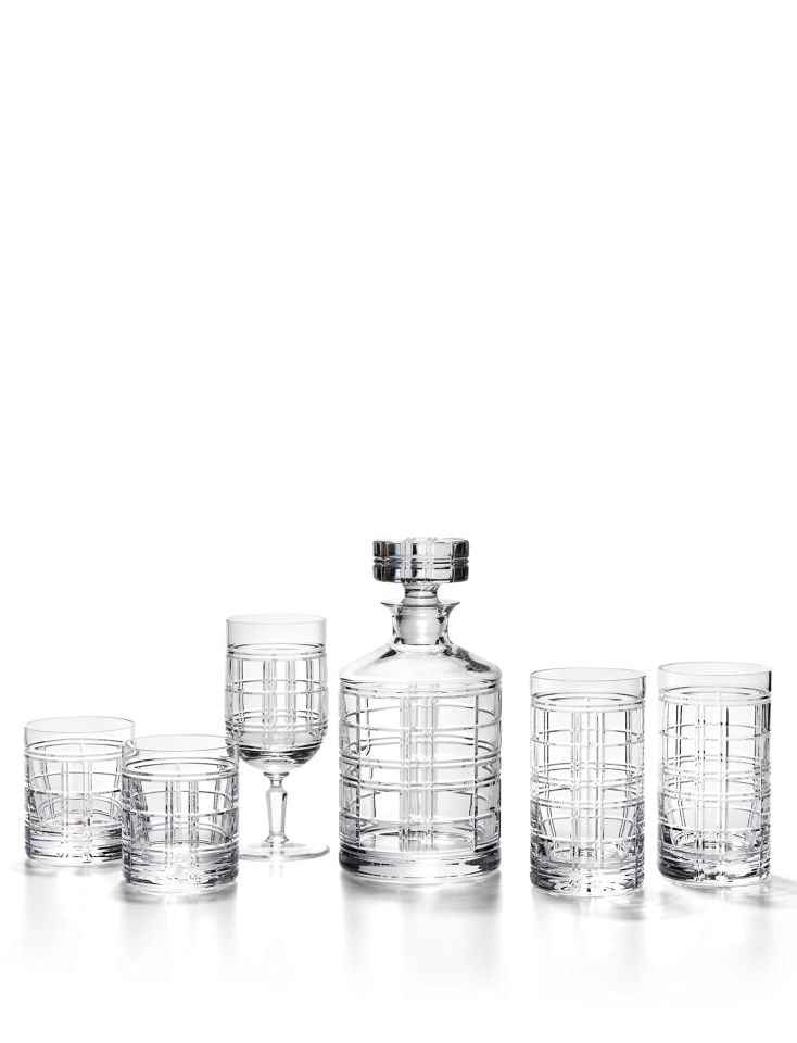 HUDSON PLAID DECANTER
