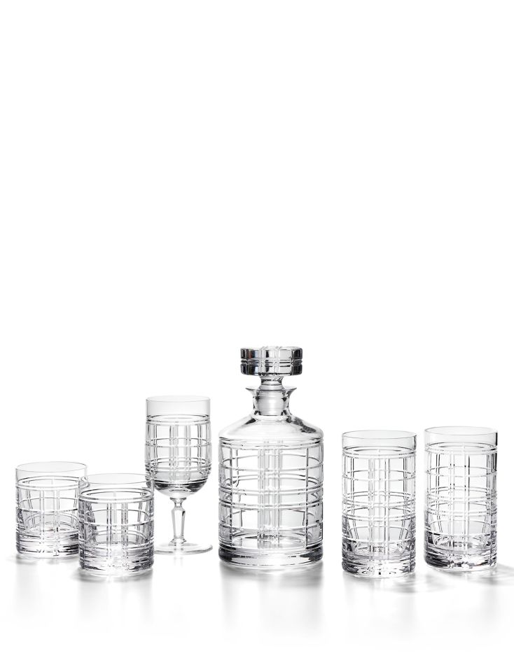 HUDSON PLAID DECANTER
