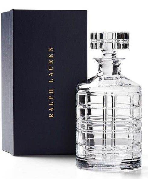 HUDSON PLAID DECANTER