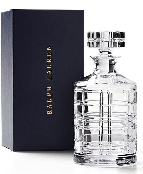 HUDSON PLAID DECANTER