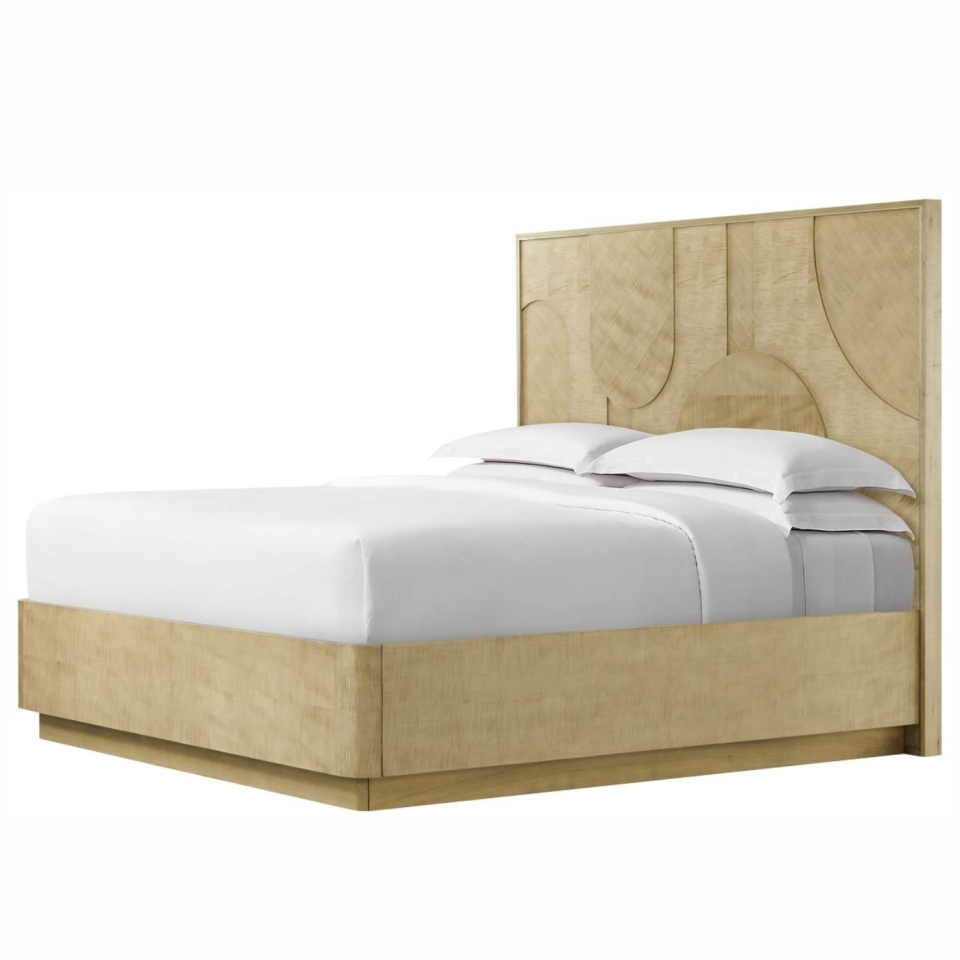 GREEN UPHOLSTERED BED