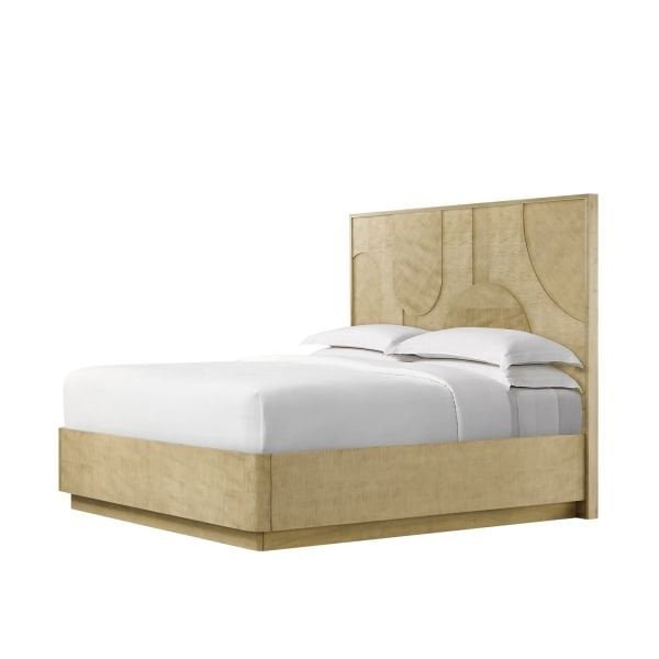 GREEN UPHOLSTERED BED