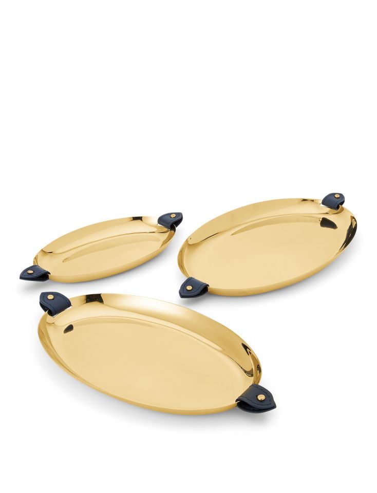 WYATT GOLD NESTING TRAY 3-PIECE SET