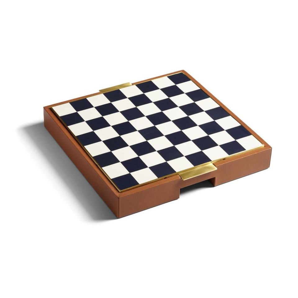 FOWLER CHESS AND CHECKERS GAME GIFT SET
