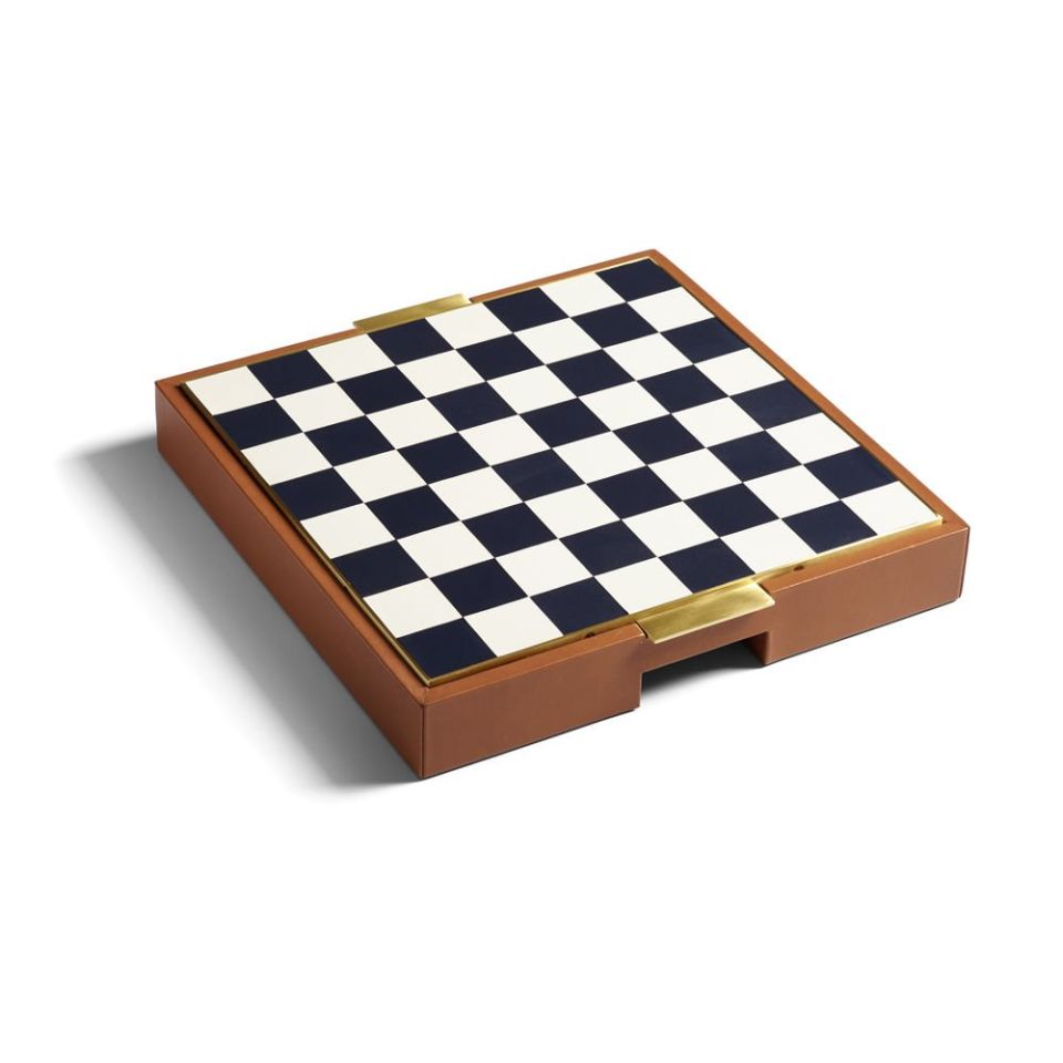 FOWLER CHESS AND CHECKERS GAME GIFT SET