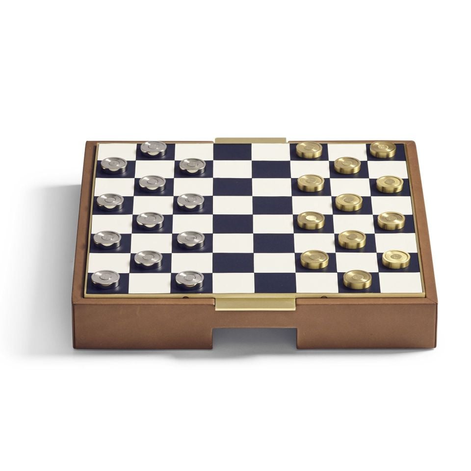 FOWLER CHESS AND CHECKERS GAME GIFT SET