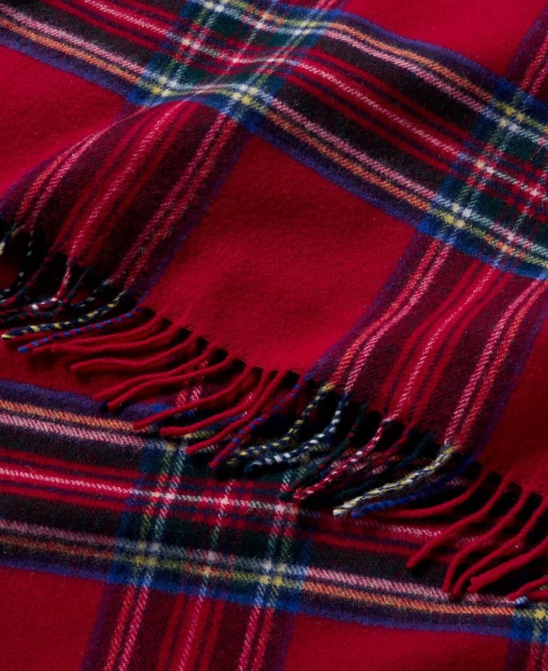 AINSLEY THROW RED BLANKET