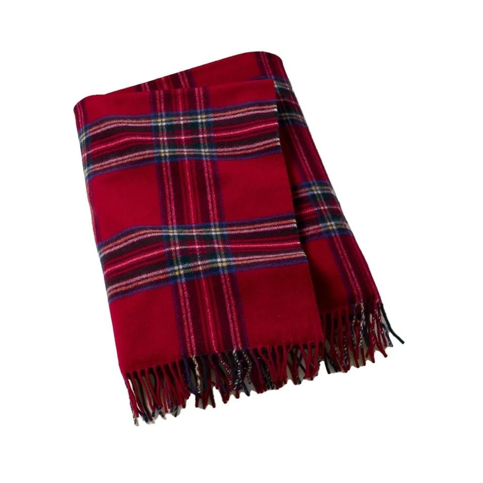 AINSLEY THROW RED BLANKET