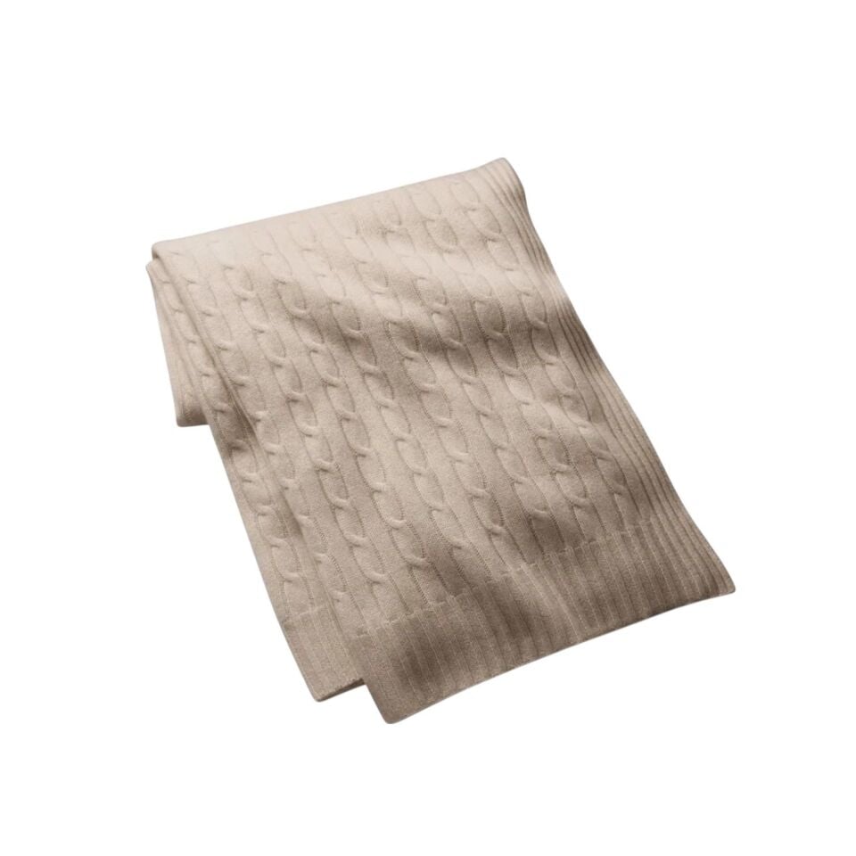 ICONIC CABLE NATURAL KAŞMİR BATTANİYE