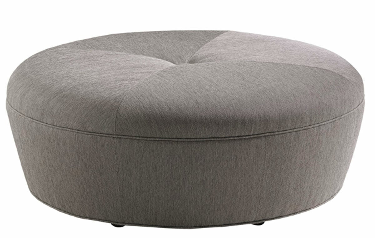 CLAUDIA LEATHER OTTOMAN