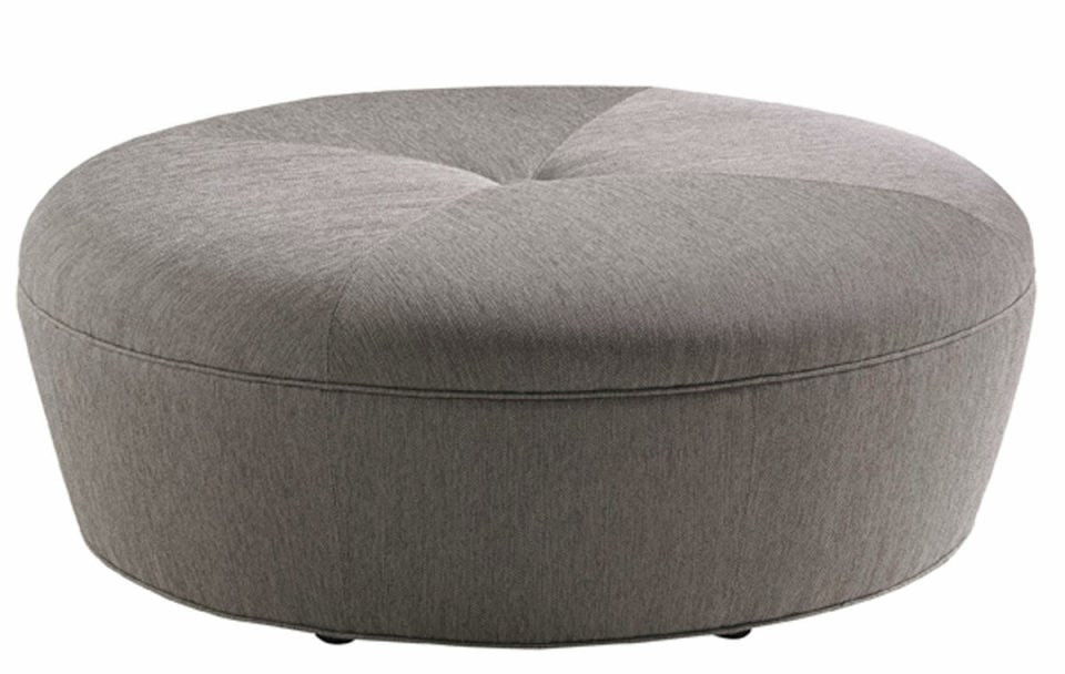 CLAUDIA LEATHER OTTOMAN