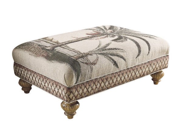 CAMERON LEATHER OTTOMAN