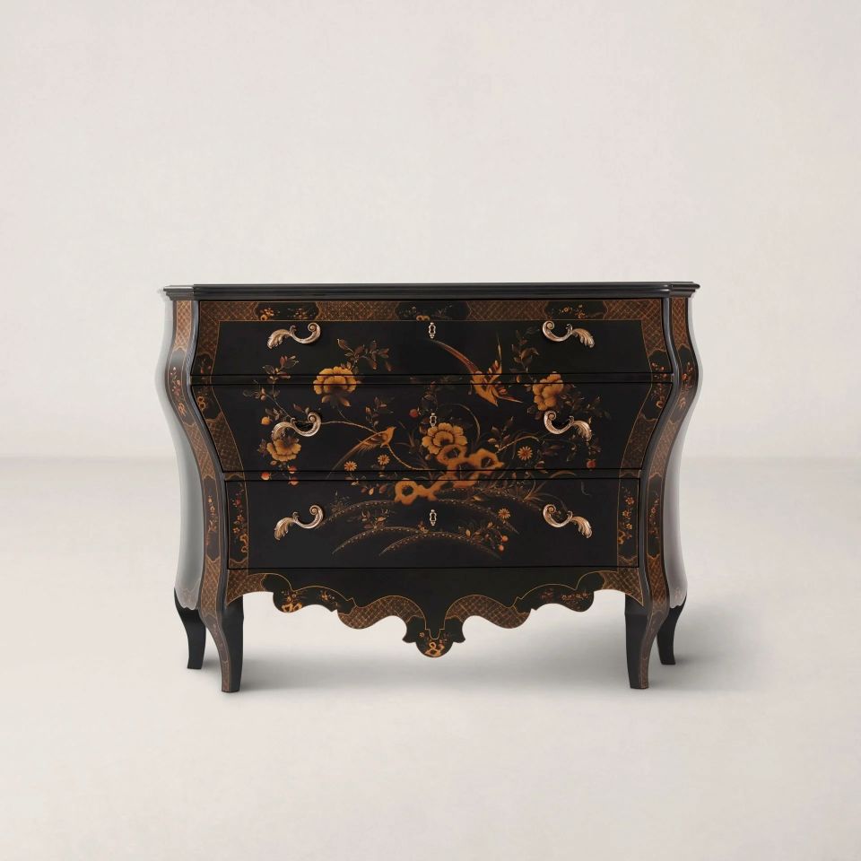 HEIRESS PAINTED BOMBE CHEST