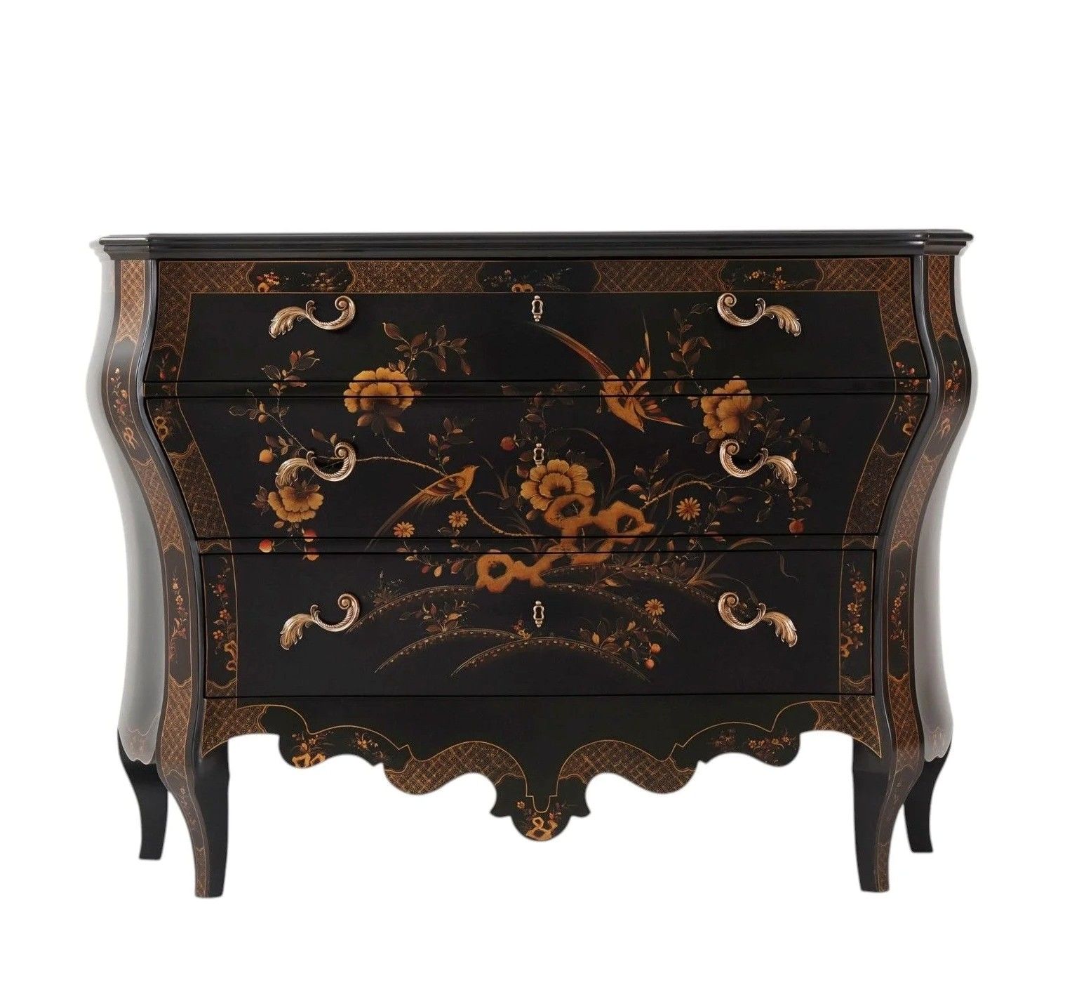 HEIRESS PAINTED BOMBE CHEST