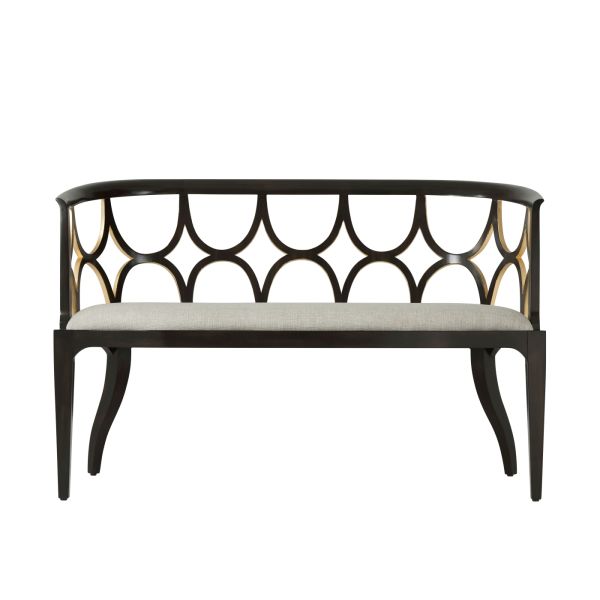 EBONISED CONNAUGHT SETTEE