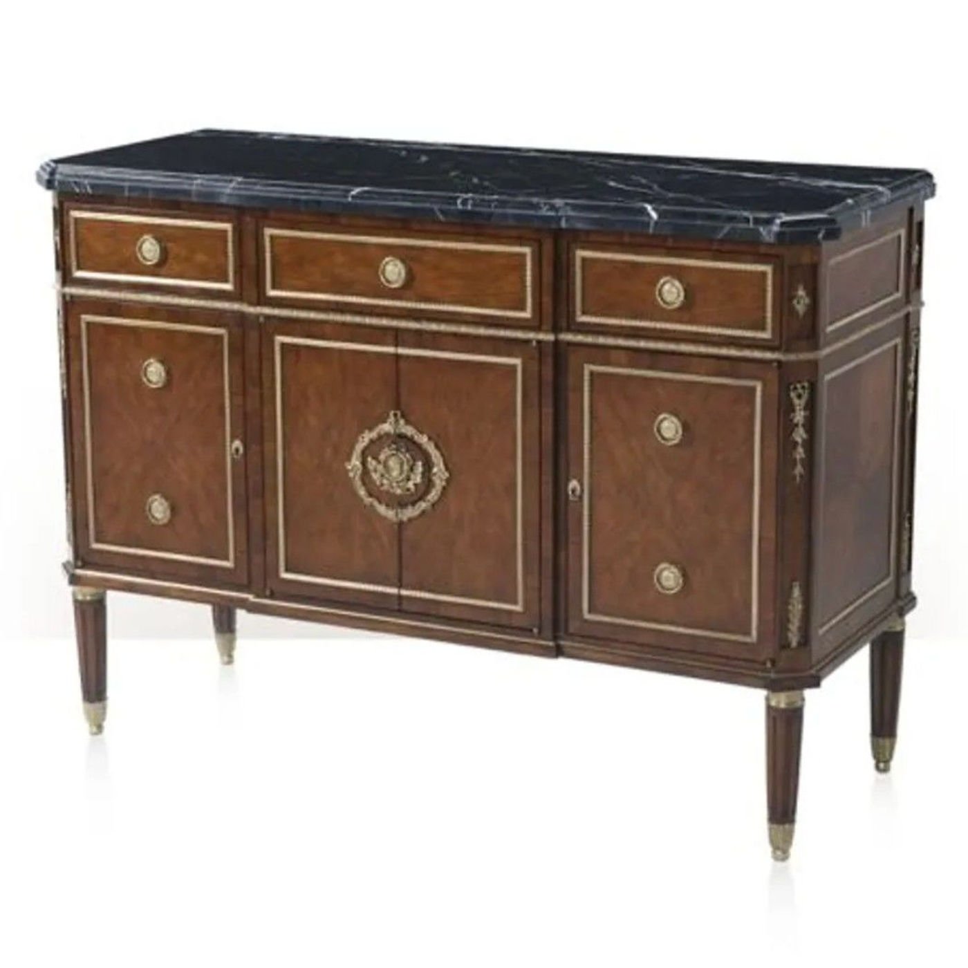 A ROSEWOOD VENEER KONSOL