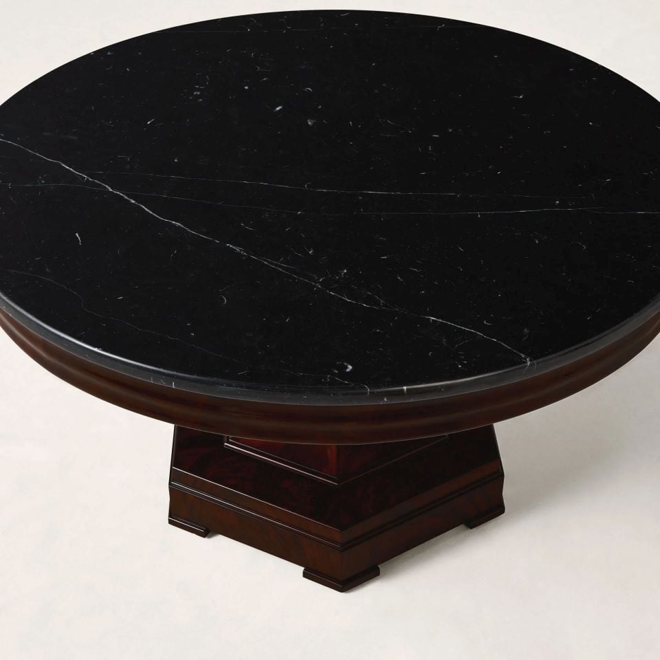 MOORE CENTER HALL MARBLE TABLE