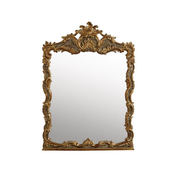 ANTIQUE GOLD FINISHED IRON VANITY MIRROR