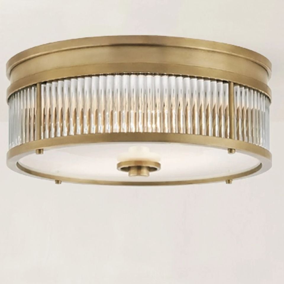 ALLEN SMALL ROUND FLUSH MOUNT LAMBA